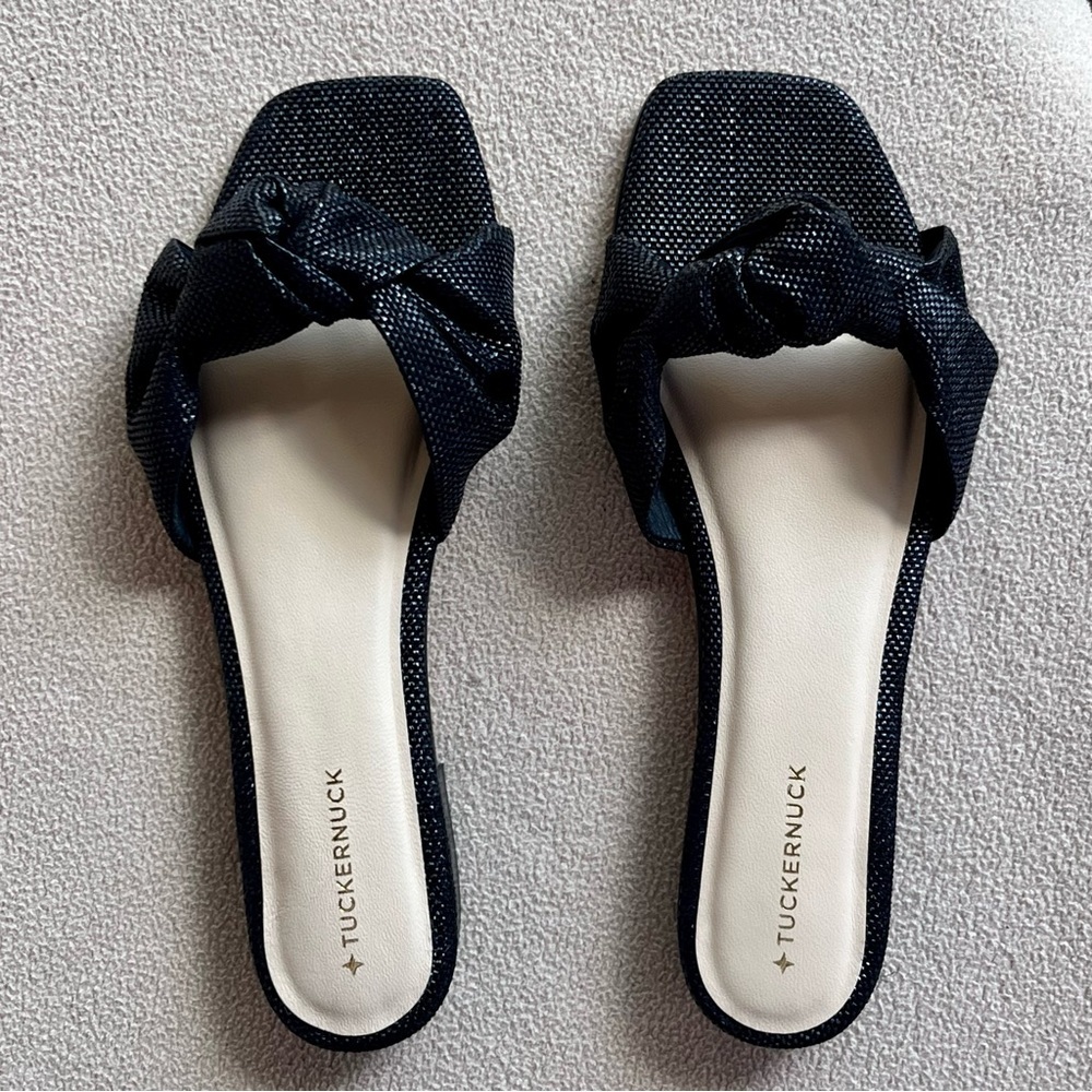 Like new in box! Tuckernuck Raffia Brit Sandals - Picture 4 of 10